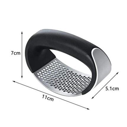 Stainless Steel Garlic Press and Crusher Effortlessly Mince Garlic in Seconds, Quick, and Easy to Use for Convenient Kitchen Prep Single Pack