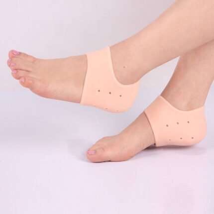 Silicone Gel Heel Foot Protector Socks Anti-Crack Moisturizing Treatment for Soft, Smooth Feet (For Men Women